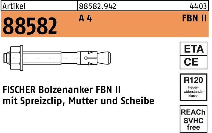 Produktbild Fischer Bolzenanker FBN II 12/10 R (20 Stk.)