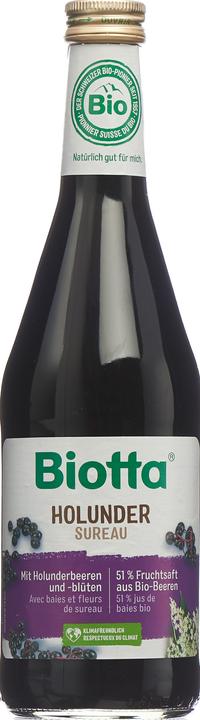 Actual product image Biotta Elderberry juice dl (6 x 50 cl)