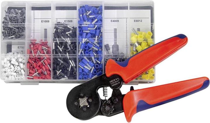 Actual product image LogiLink Wire end ferrule crimping pliers incl. 1200 wire end ferrules (180 mm)