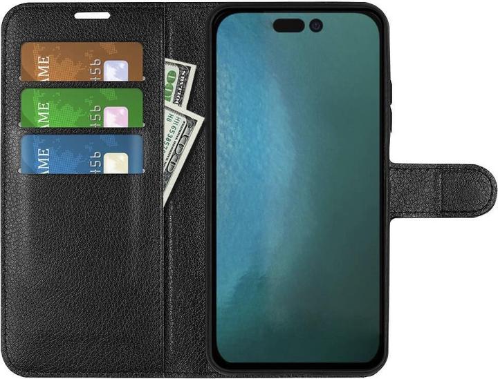 Image du produit Cover-Discount iPhone 14 Pro Max - Étui en cuir noir (Apple iPhone 14 Pro Max)