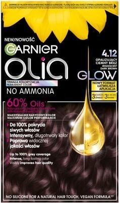 Produktbild Garnier Olia Haarfarbe 412 Schillerndes Dunkelbraun (412 Irisdescent Dark Brown)