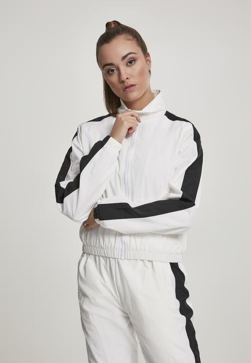 Image du produit Urban Classics Ladies Short Striped Crinkle Track Jacket (XL)