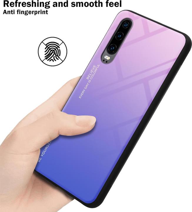 Actual product image Cadorabo TPU 2 colors glass cover (Huawei P30)