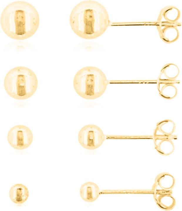 Immagine prodotto Leyda orecchini a pallina (Argento 925 1 micron placcato oro giallo 18 K)