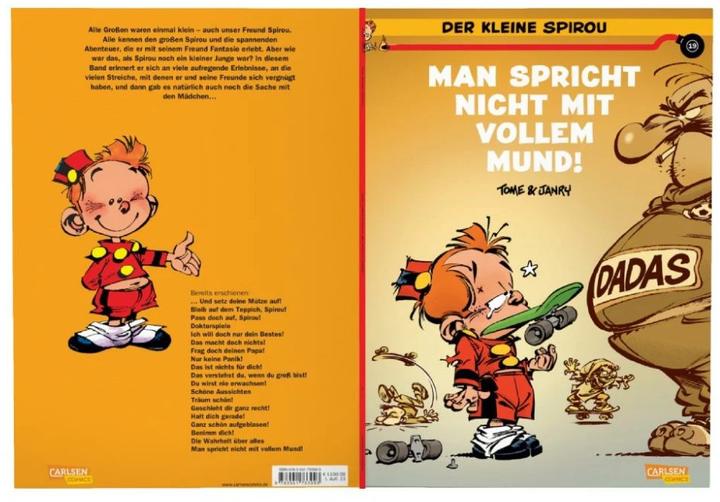 Immagine prodotto Der kleine Spirou 19: Man spricht nicht mit vollem Mund!! (Tedesco, Tome, Janry, 2023)
