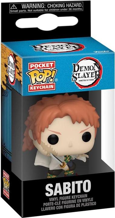 Produktbild Funko Demon Slayer: Kimetsu no Yaiba POP! Vinyl Schlüsselanhänger 4 cm Sabito (No Mask) Display (1)
