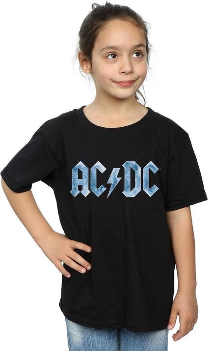 Immagine prodotto AC/DC T-shirt con logo Blue Ice da bambina in cotone (116)
