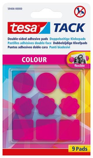 Actual product image tesa TACK Colour 9 Pads blue