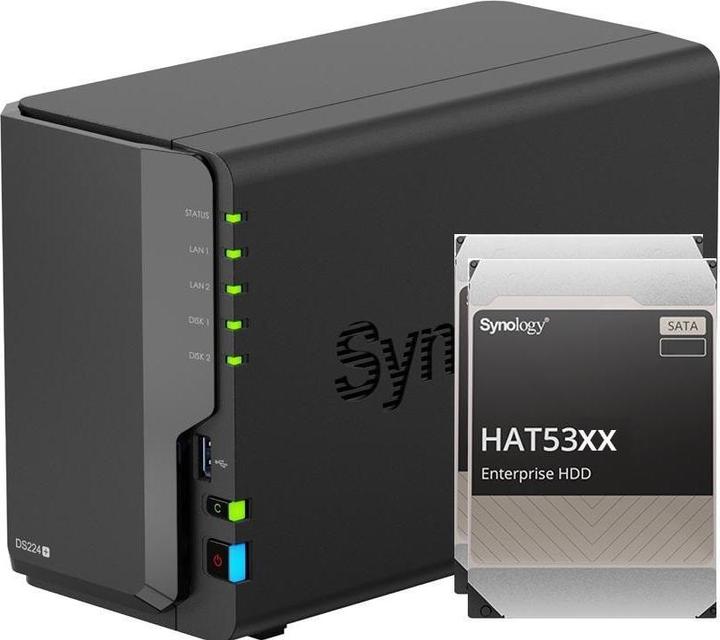 Immagine prodotto Synology DS224+ (2 x 4 TB, Synology HAT 53xx)