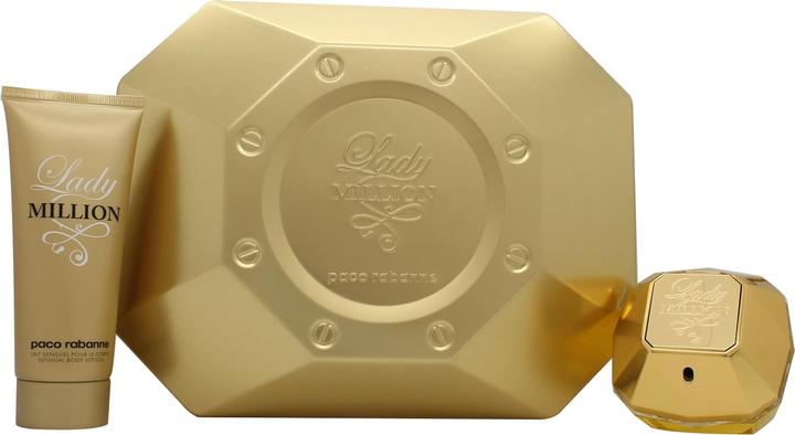 Image du produit Paco Rabanne Lady Million EDP Spray 80ml with Sensual Body Lotion 100ml (Eau de parfum)