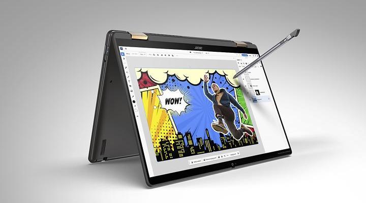 Productafbeelding Acer Chromebook Plus Spin 714 (14", Intel Core Ultra 5 125U, 16 GB, 256 GB, NL)