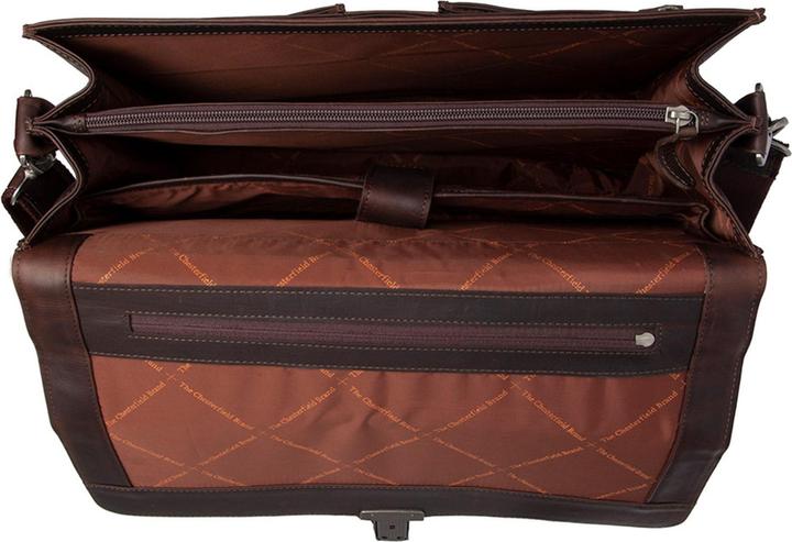 Image du produit The Vegan Cow Marque Chesterfield Leren Aktetas Bruin Stuttgart (16")