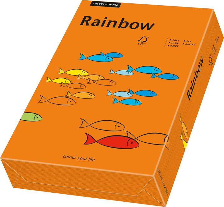 Actual product image Papyrus Rainbow FSC A3 160g int.orange (160 g/m², 250 x, A3)