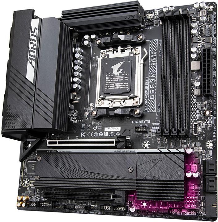 Produktbild Gigabyte MB GBT AMD AM5 B650M AORUS ELITE (AM5, AMD B650, ATX)