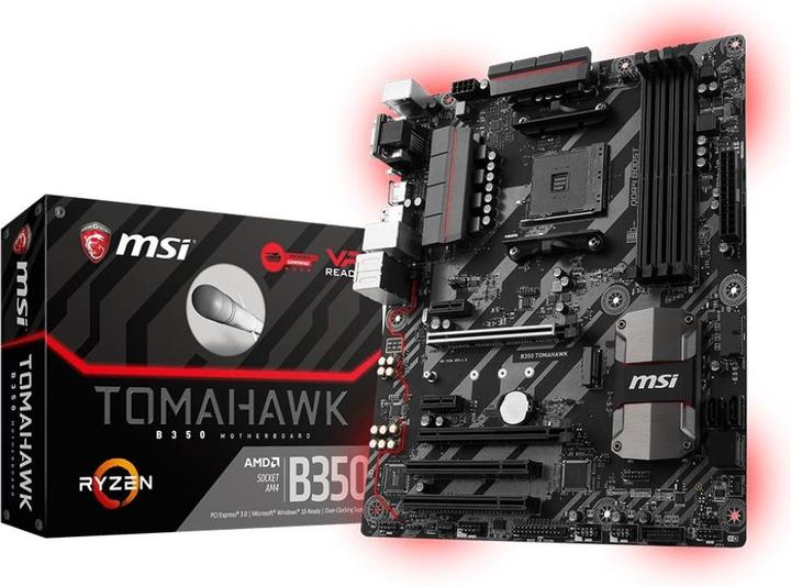 Produktbild MSI B350 Tomahawk (AM4, AMD B350, ATX)