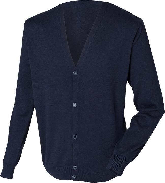 Image du produit Henbury Cardigan en maille fine avec encolure en V (3XL)