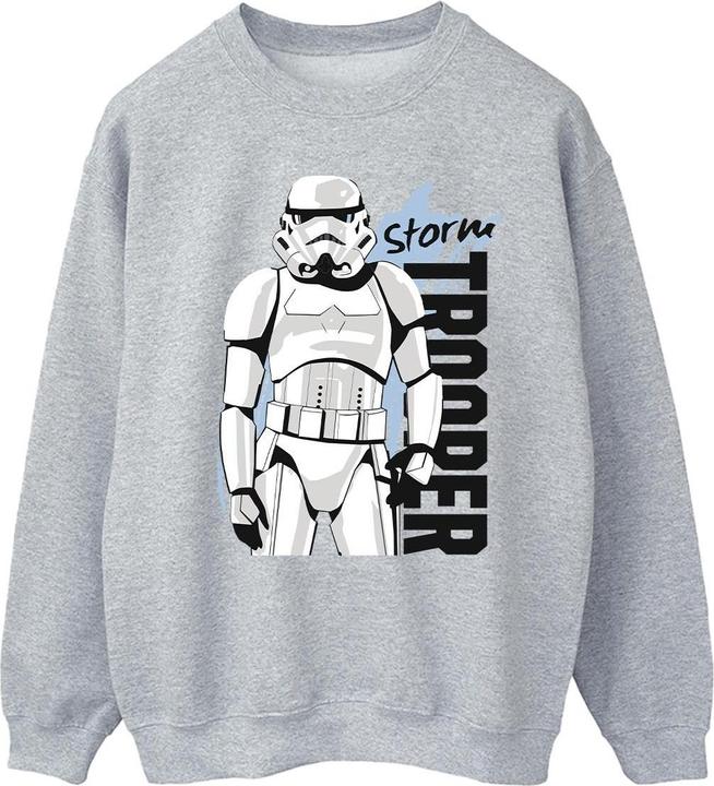 Actual product image Star Wars Mens Storm Trooper Sweatshirt (S)