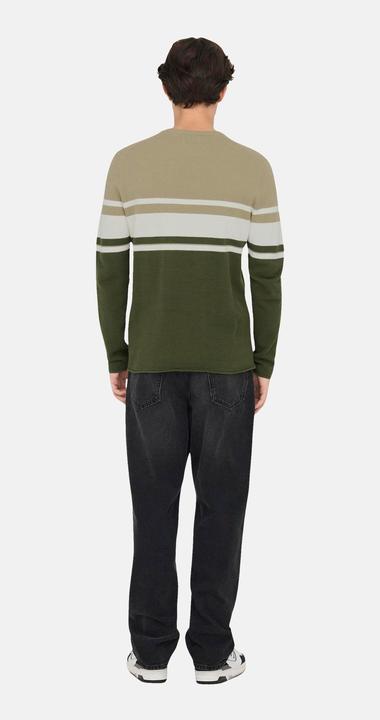 Produktbild Only & Sons Onsniguel Reg 12 Stripe Crew Knit (XXL)