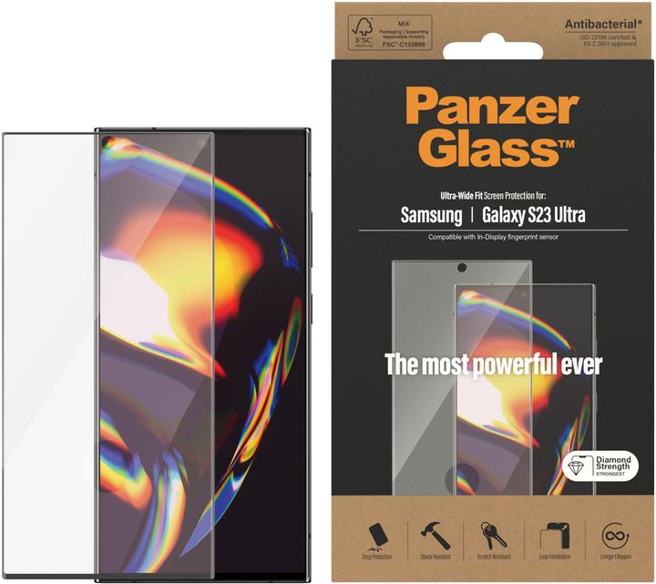 Produktbild PanzerGlass Ultra Wide Fit (1 Stück, Samsung Galaxy S23 Ultra)