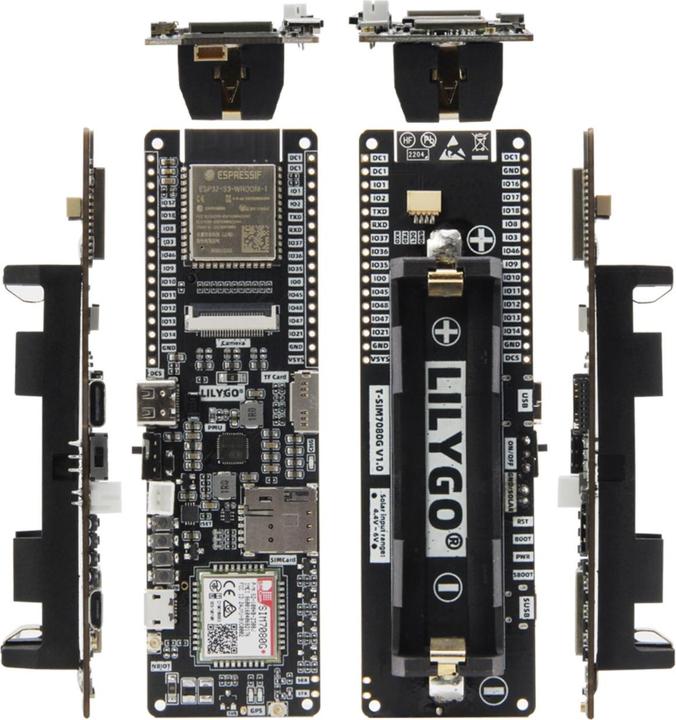 Actual product image Lilygo T-SIM7080G-S3 with NB-IoT Cat-M and GPS