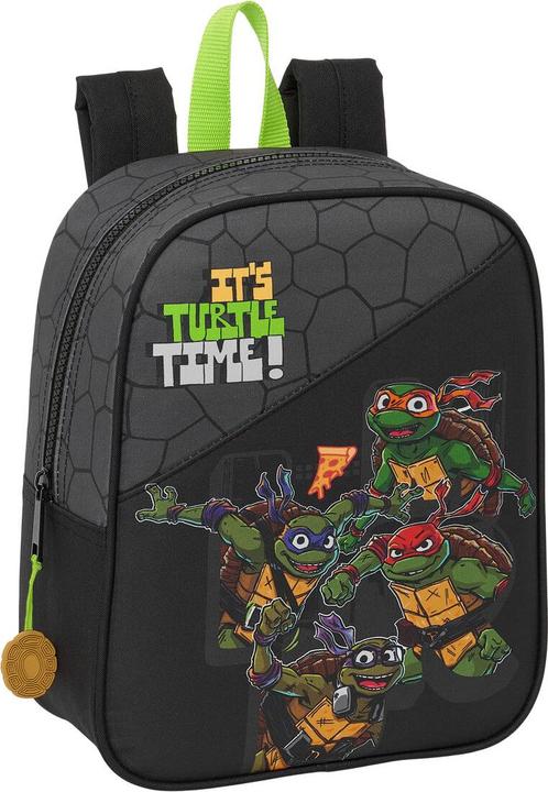 Produktbild Teenage Mutant NT Schulrucksack Schwarz Grau 22 x 27 x 10 cm