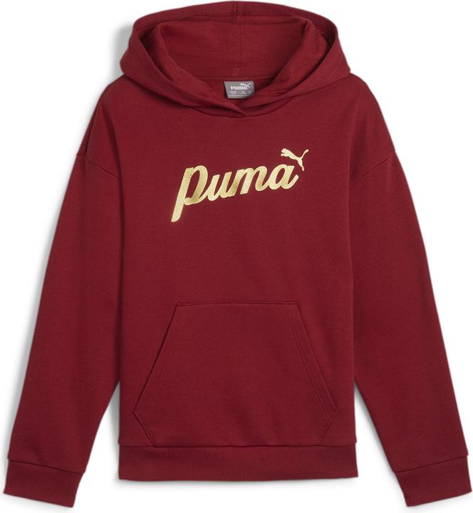 Puma ESS+ SCRIPT Felpa con cappuccio metallizzata FL G (152)