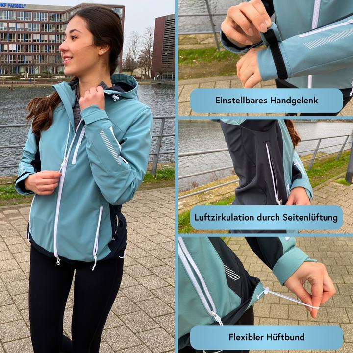 Immagine prodotto Valkental Giacca softshell funzionale e riflettente per attività all'aperto - donna (XL)