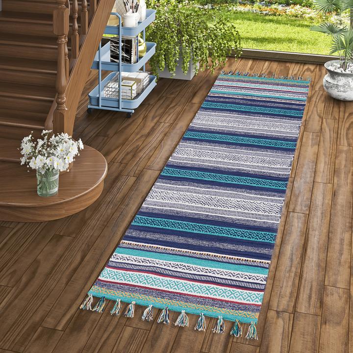 Produktbild Pergamon Teppichläufer Kelim Baumwolle Grace (70 x 140 cm)