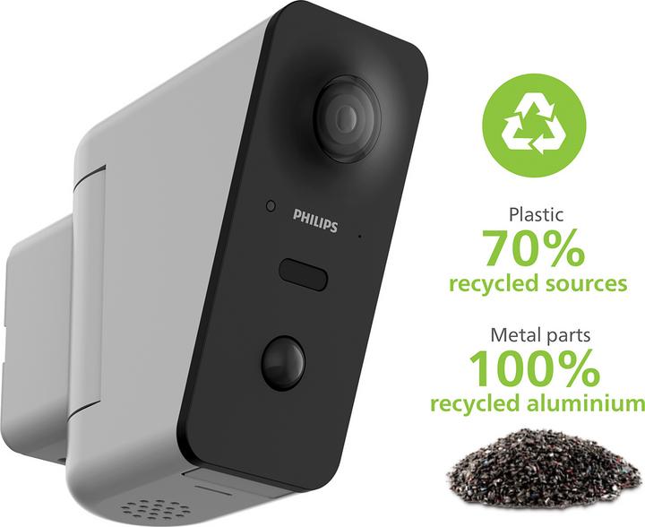 Image du produit Philips Caméra WiFi WelcomeEye View full HD 2K autotracking