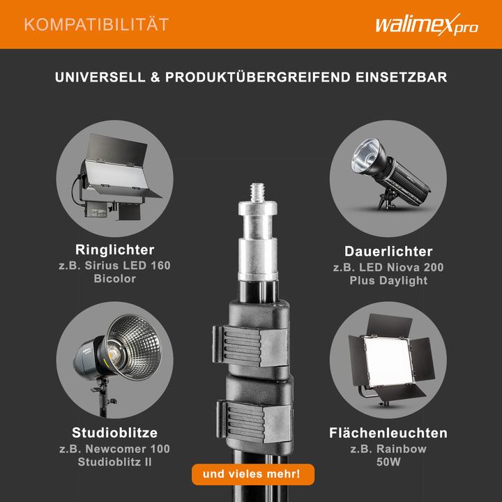 Produktbild Walimex WT-802 Lampenstativ, 108cm (108 cm, 2.50 kg)