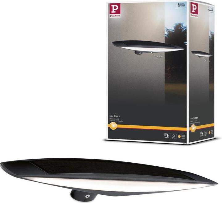Actual product image Paulmann Solar Wall Light Kiran (600 lm, IP44)