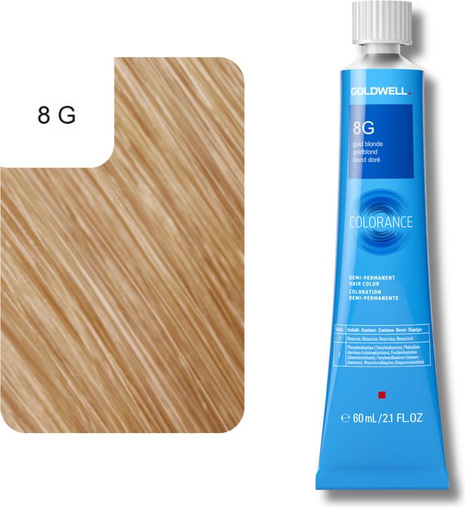 Image du produit Goldwell Colorance Tube Demi-Permanente (8G Golden Blonde)