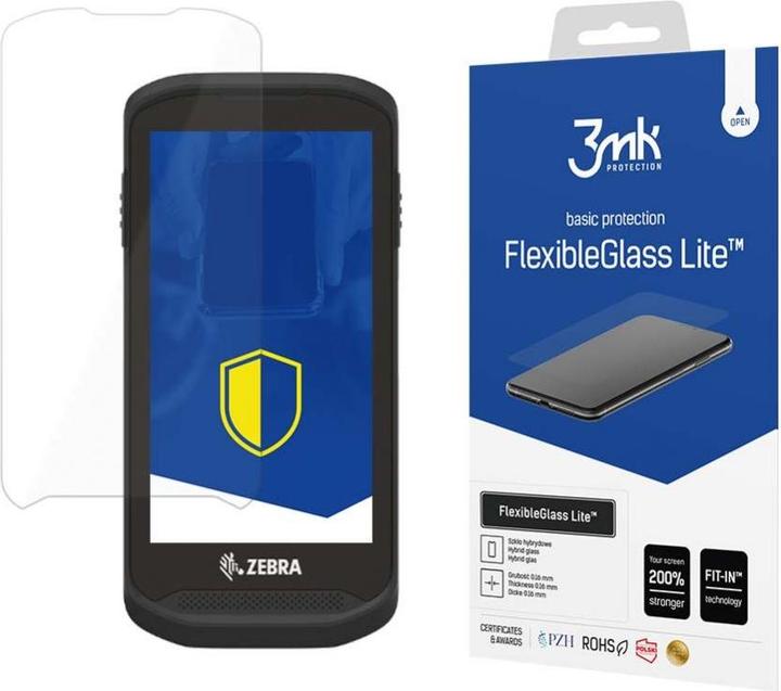 Produktbild 3MK FlexibleGlass Liteâ¢ hybrid glass on Zebra TC25BJ (1 Stück, Realme Q, Oppo A3)