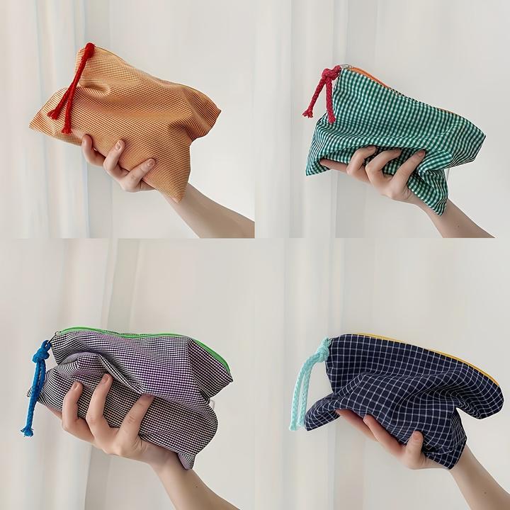 Image du produit Only-Bags.Store Trousse de maquillage rétro aux couleurs vives, porte-monnaie multifonctionnel de grande capacité