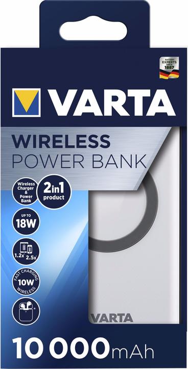 Actual product image Varta Wireless Power Bank (10000 mAh, 18 W, 18 Wh)