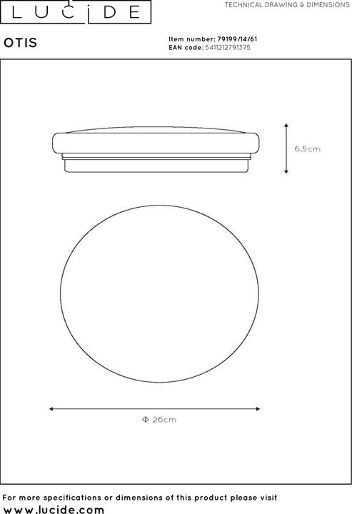 Actual product image Lucide Otis (910 lm)