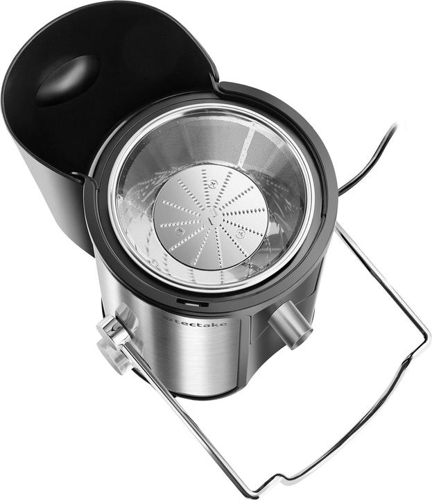 Image du produit tectake Extracteur de jus FRUFI en acier inoxydable à 2 vitesses, 600W