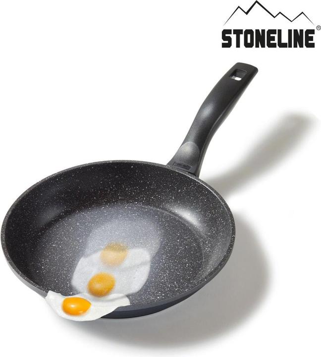 Produktbild Stoneline Kochgeschirr-Set 13 teilig mit Deckeln, beschichtete Töpfe, Pfannen Induktion geeignet (32 cm, Stielkasserolle, Kochtopf, Bratpfanne, Aluminium)