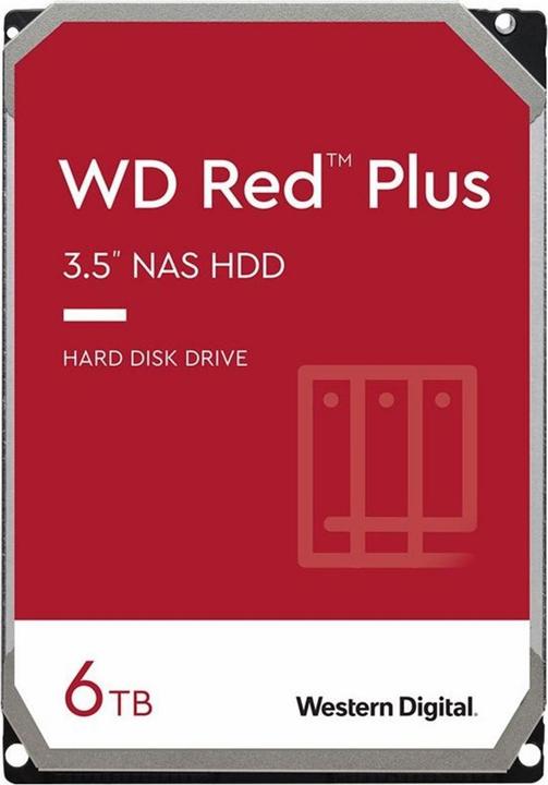 WD Disque dur Red Plus NAS (6 To, 5.25")