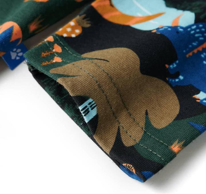 Produktbild VidaXL Kinderpyjama mit Langen Ärmeln Dunkelgrün 92,Material (92)
