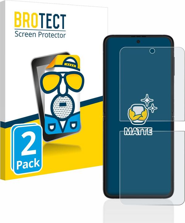 Productafbeelding BROTECT Antireflecterende schermbeschermer mat (2 Stuk, Samsung Galaxy Z Flip3)