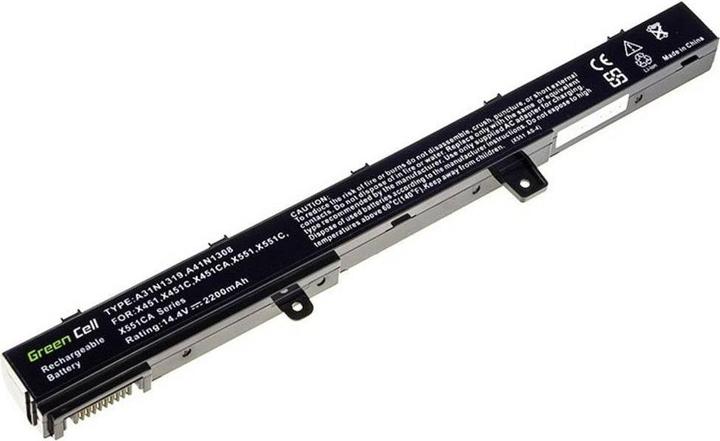 Actual product image GreenCell AS75 - Battery - ASUS - R508 R556LD R509 X551 X551C X551M X551CA X551MA X551MAV (4 Cells, 2200 mAh)