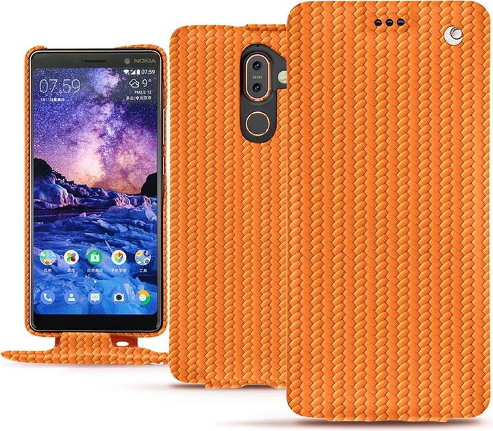 Actual product image Noreve Leather cover vertical (Nokia 7 Plus)