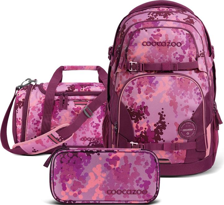Produktbild Coocazoo Schulrucksack-Set Schulrucksack-Set „Cherry Blossom“, 3-teilig (30 l)