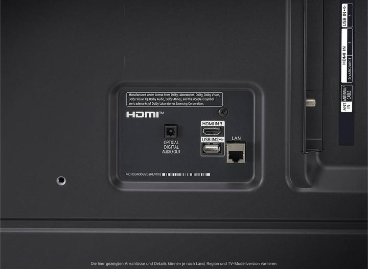 Produktbild LG 55NANO82T6B (55", NANO82, Nano-Cell, 4K, 2024)