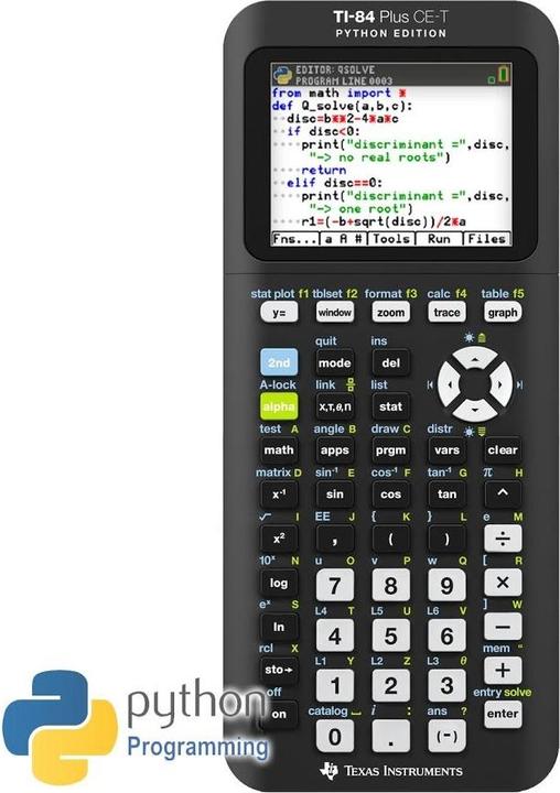 Actual product image TI 84 Plus CE-T Python Edition (Rechargeable battery)