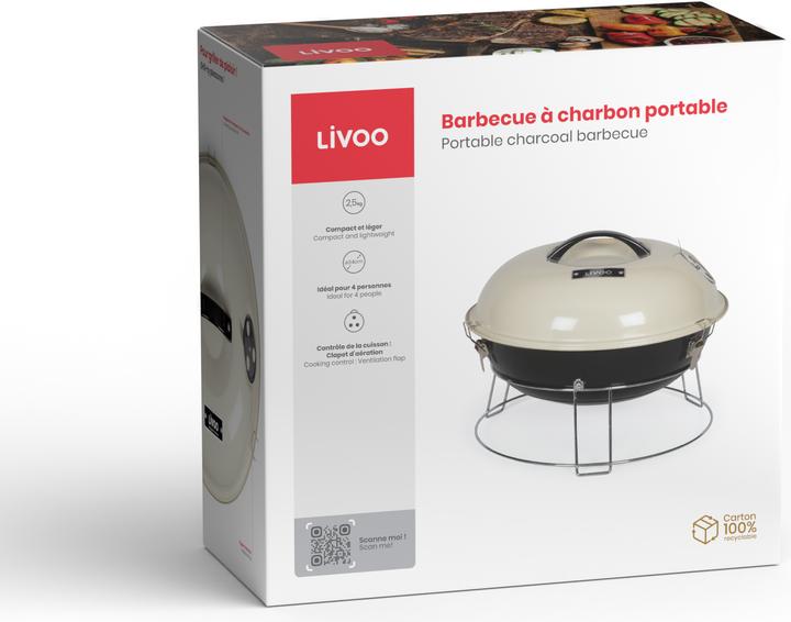 Produktbild Livoo Holzkohlegrill (38 cm)