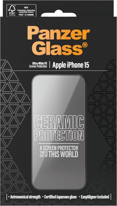 Produktbild PanzerGlass Ceramic Protection (1 Stück, Apple iPhone 15)