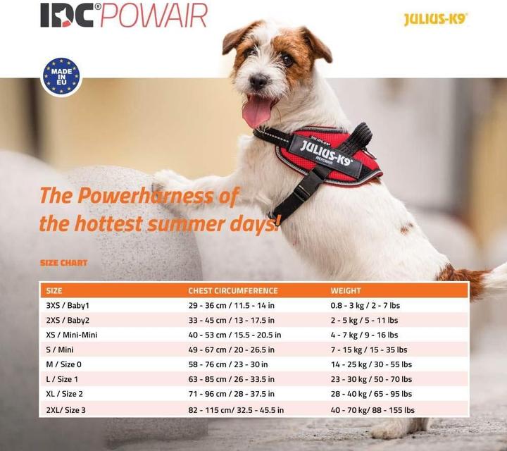 Immagine prodotto Julius-K9 Imbracatura K9 Idc Powair Blu Mi (S, Cane, Generale)