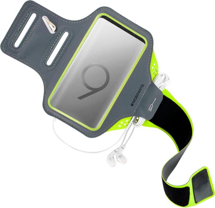 Productafbeelding Mobiparts Comfort Fit Sport Armband Samsung Galaxy S9 Plus Neon Green
